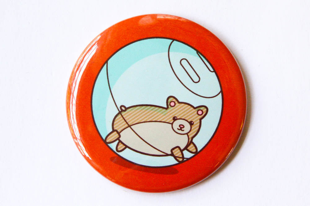 Hamster Magnet or Pin "I Like the Way You Roll"