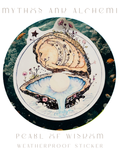 Pearl of Wisdom - Oyster Shell Sticker – 4" Waterproof Vinyl Decal