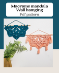 Macrame mandala pattern 'madam macrame'. Digital download.